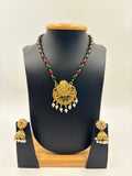 Royal Temple Pendant Necklace Set