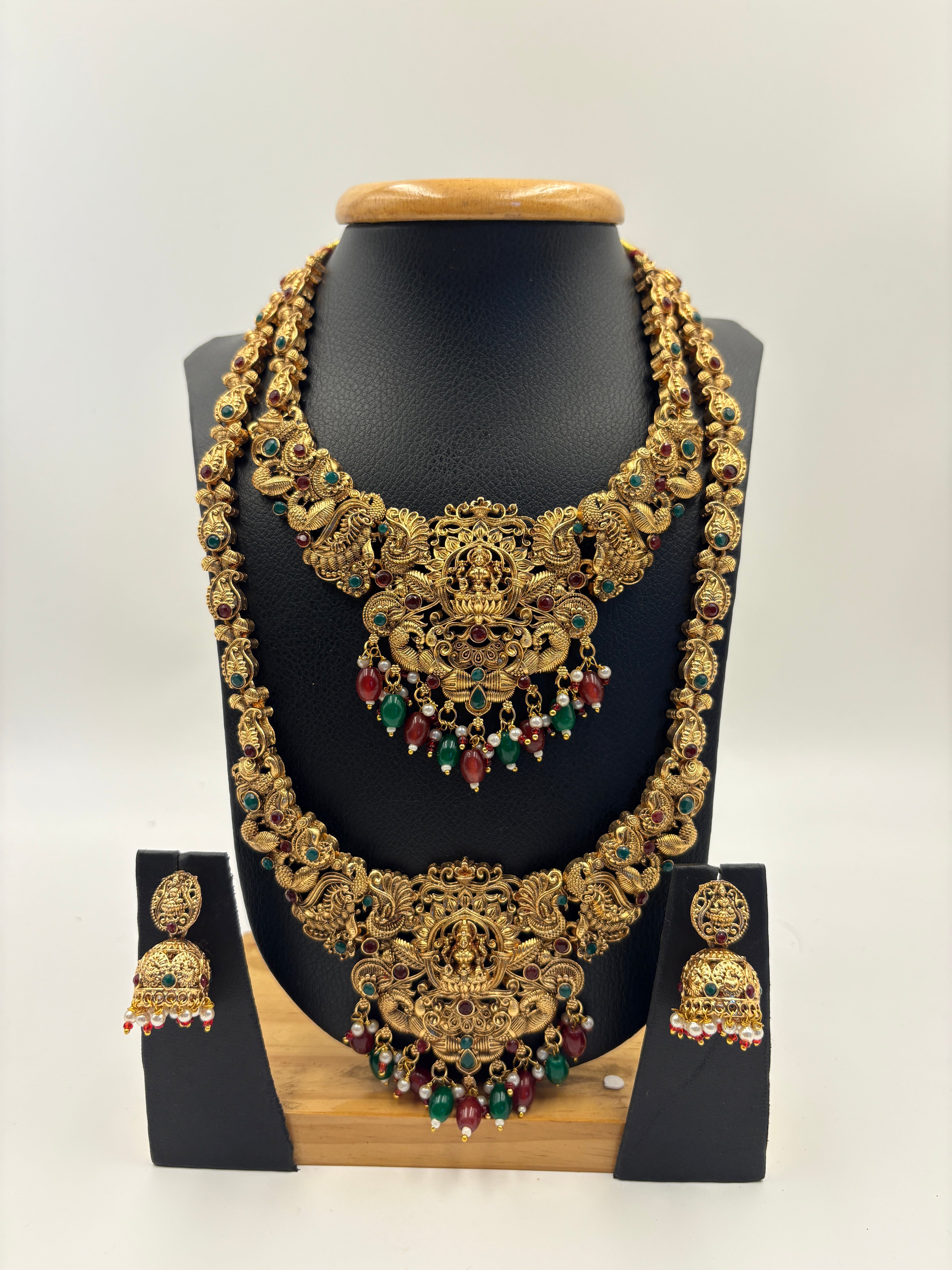 Royal Temple Layered Necklace Set