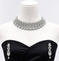 Crystal Teardrop Necklace Set