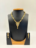 Floral Temple Necklace Set