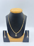 Teardrop Crystal Necklace Set