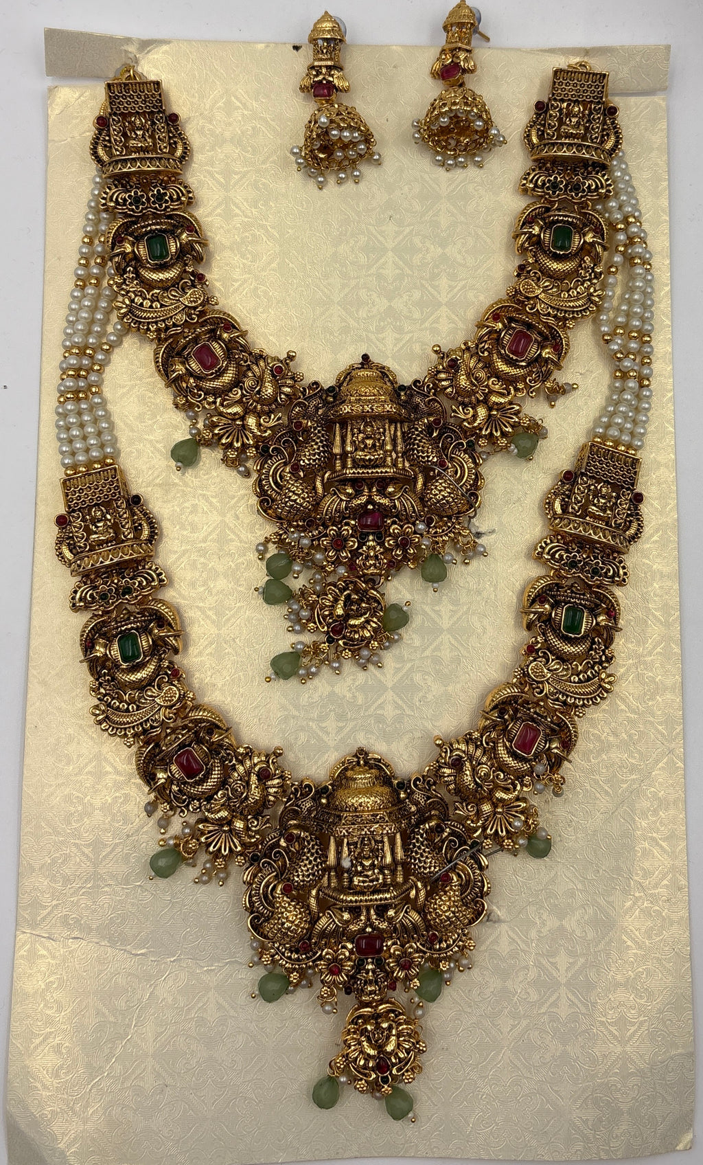 Temple Bridal Layered Necklace Set