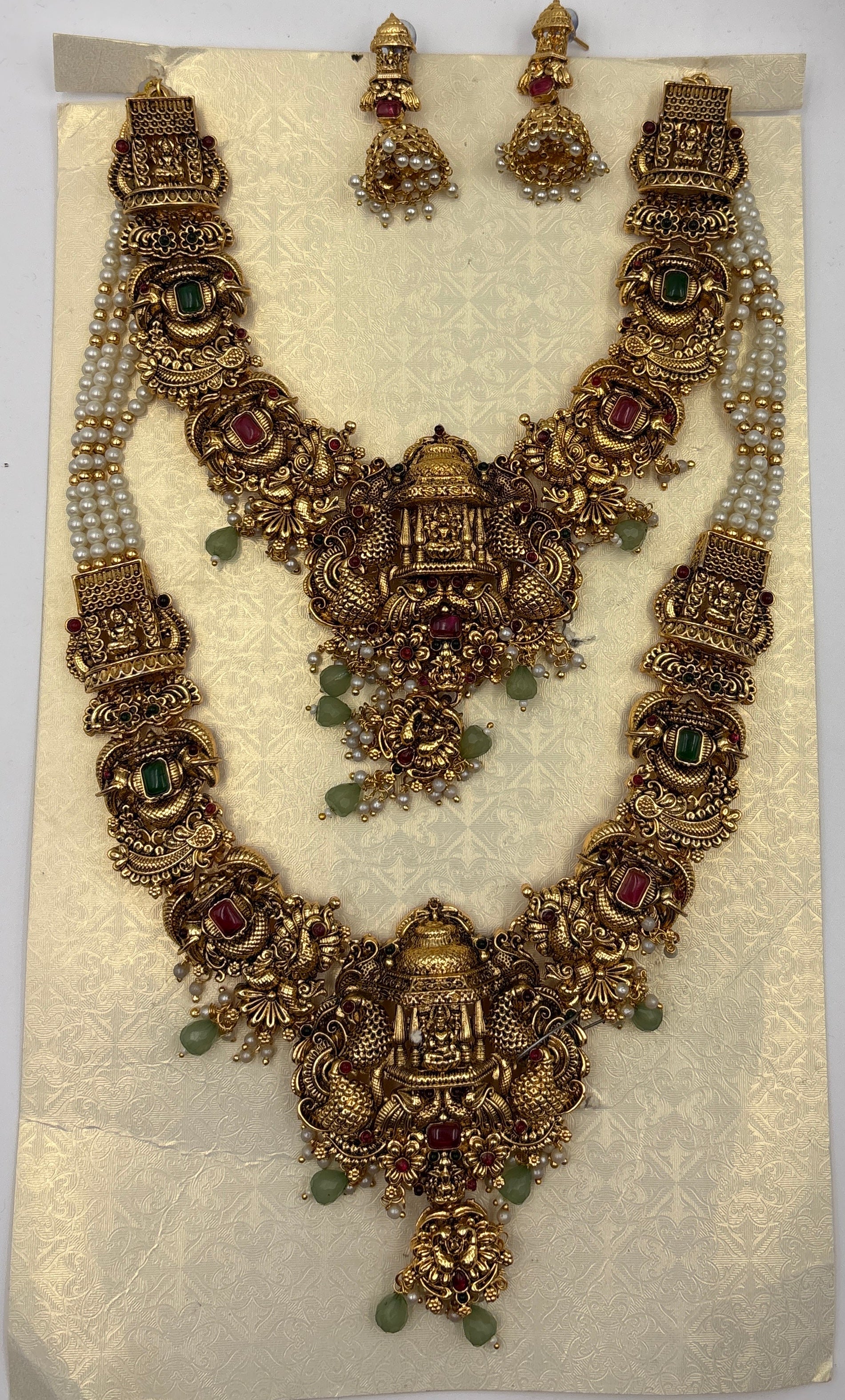 Temple Bridal Layered Necklace Set
