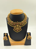 Temple Lakshmi Pendant Necklace Set