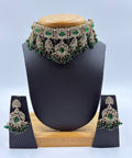 Royal Emerald Choker Necklace Set