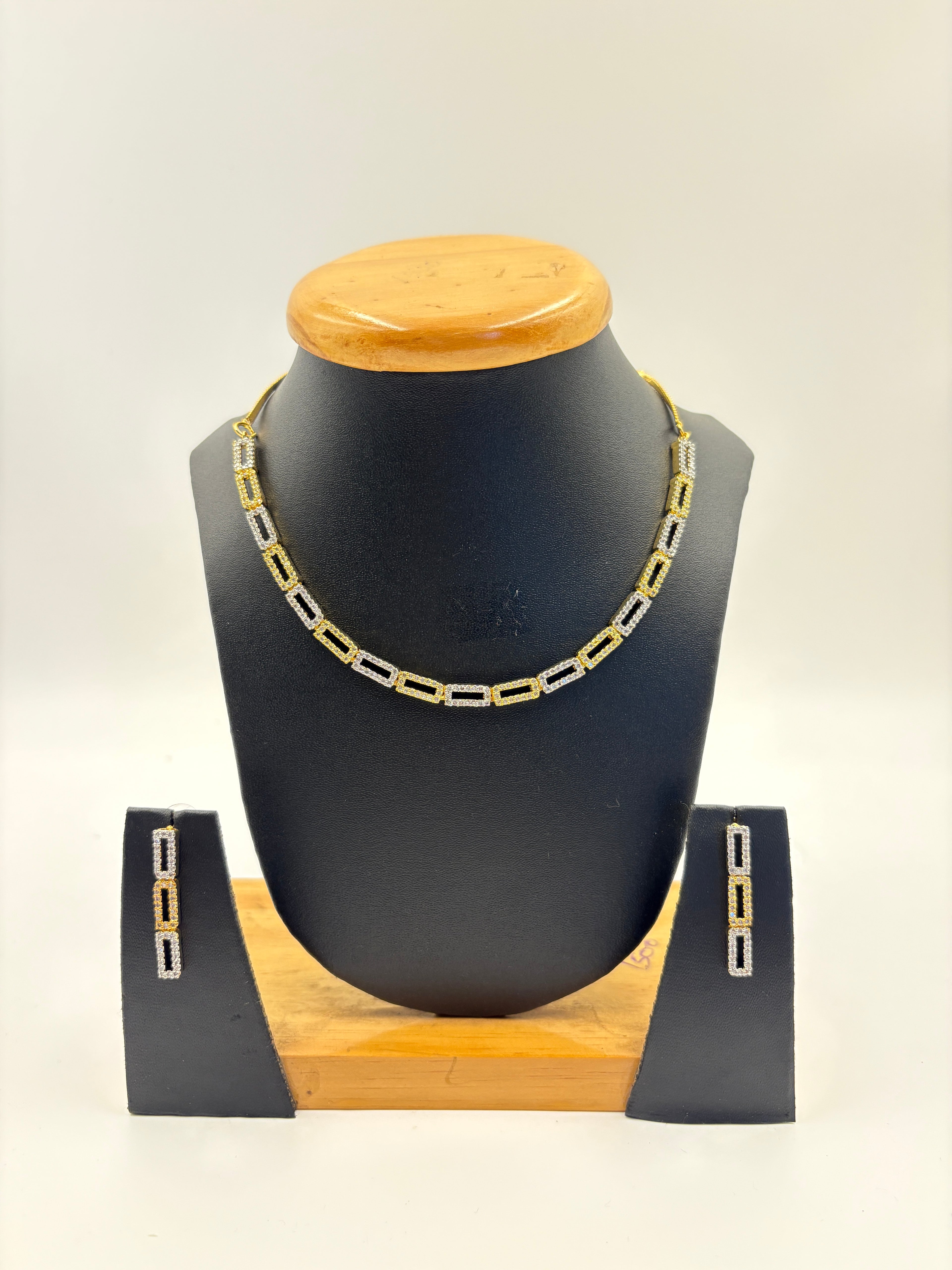 Classic Geometric Necklace Set