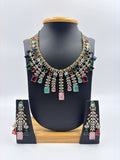 Royal Multicolour Drop Necklace Set