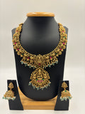 Royal Temple Pendant Necklace Set